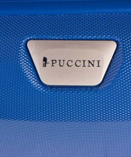 Мала валіза із пластику на 4-х колесах 37.5 л PUCCINI PARIS синя