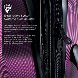 Малый чемодан из поликарбоната 34 л Heys Lightweight Pro, черный