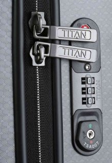 Мала валіза із полікарбонату 38 л Titan Xenon Deluxe, сірий Мала валіза із полікарбонату 38 л Titan Xenon Deluxe, сірий