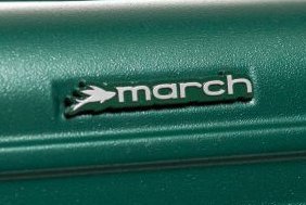 Малый чемодан из поликарбоната 40 л March Omega, зеленый