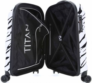 Мала валіза із полікарбонату 40 л Titan X2, білий з чорним Мала валіза із полікарбонату 40 л Titan X2, білий з чорним