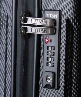 Мала валіза із полікарбонату 40 л Titan X2, чорний