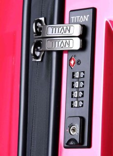Малый чемодан из поликарбоната 40 л Titan X2, розовый