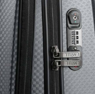 Малый чемодан из поликарбоната 40 л Titan Xenon Deluxe, серый