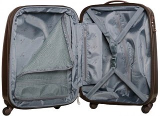 Малый чемодан из поликарбоната 45/54 л Vip Collection Galaxy 20 Brown
