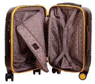 Малый чемодан из поликарбоната 46 л Vip Collection Bahamas 20 Brown