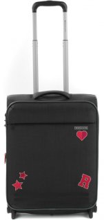 Малый чемодан на 2-х колесах 42/48 л Roncato Fresh Black/pink
