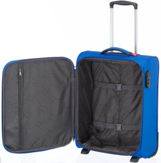 Мала валіза на 2-х колесах 44 л Travelite Cabin Royal Blue