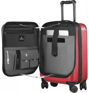 Малый чемодан на 4-х колесах 29/36 л Victorinox Travel Spectra 2.0, красный