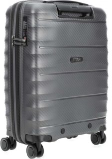 Малый чемодан на 4-х колесах 35 л Titan Highlight Anthracite