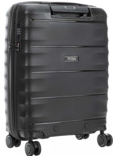 Мала валіза на 4-х колесах 35 л Titan Highlight Black
