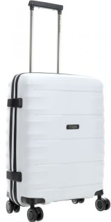 Малый чемодан на 4-х колесах 35 л Titan Highlight Off-White