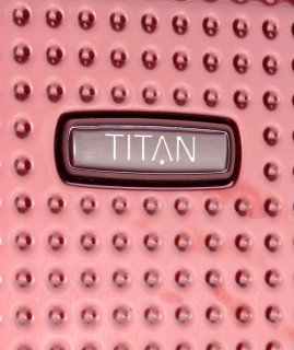 Малый чемодан на 4-х колесах 36 л Titan Cody, бордовый