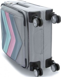 Мала валіза на 4-х колесах 36 л Titan Spotlight Soft, сіра