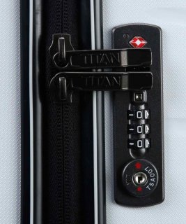 Малый чемодан на 4-х колесах 39 л Titan Limit, белый