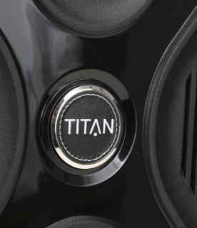 Мала валіза на 4-х колесах 40 л Titan Paradoxx, чорний
