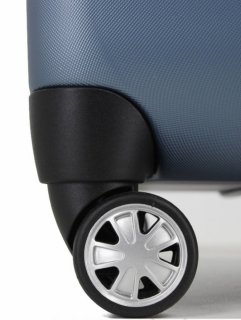 Мала валіза із полікарбонату на 4-х колесах 32 л Roncato Kinetic, блакитний