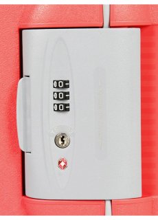 Малый чемодан на 4-х колесах из полипропилена 30 л Roncato Light, кораловый
