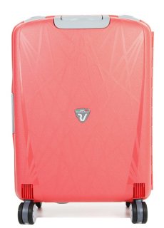 Малый чемодан на 4-х колесах из полипропилена 30 л Roncato Light, кораловый