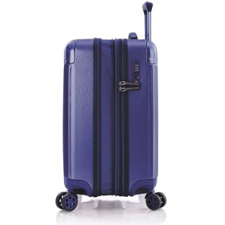 Малый чемодан на колесах Heys DuoTrak на 45/57 л из поликарбоната Синий
