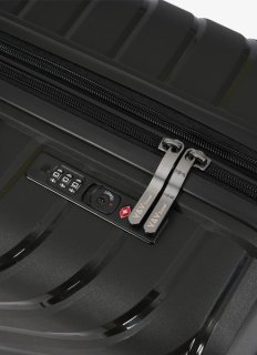 Мала валіза ручна поклажа V&V Travel Invictus – 40 л, 2,2 кг Чорна
