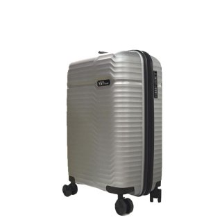 Малый чемодан ручная кладь V&V Travel Summer Breeze из полипропилена на 40 л весом 2,3 кг Серый