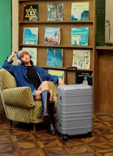 Малый чемодан ручная кладь VnV Travel Modern – 41 л, 2,9 кг Серый