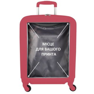 Малый чемодан Semi Line для самолета на 40 л из поликарбоната Красный