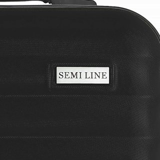 Малый чемодан Semi Line для самолета со съемными колесами на 35 л Черный