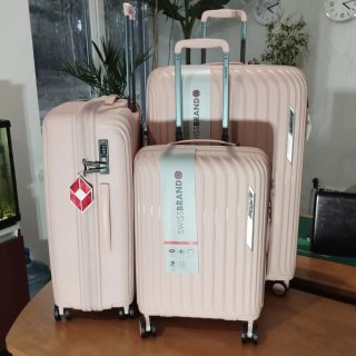 Малый чемодан Swissbrand Narberth ручная кладь на 36 л весом 2,2 кг из полипропилена Розовый