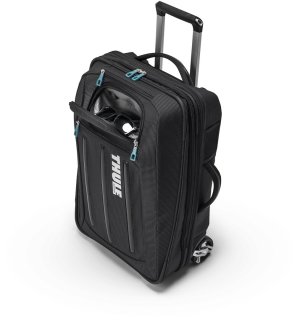 Мала валіза Thule Crossover на 45 л ручна поклажа з нейлону Чорний