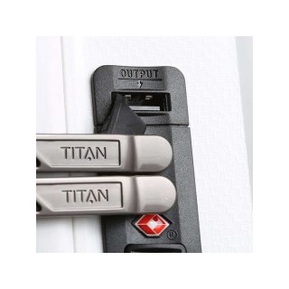 Мала валіза Titan Compax на 43 л ручна поклажа з поліпропілену Біла