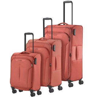 Малый чемодан Travelite Croatia ручная кладь на 35 л весом 2,4 кг Коралловый
