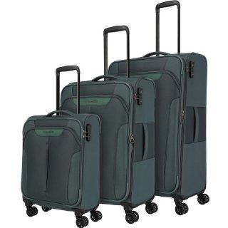 Малый чемодан Travelite Croatia ручная кладь на 35 л весом 2,4 кг Зеленый
