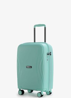 Малый чемодан V&V Travel Flash light 2.0 ручная кладь на 40 л весом 2,2 кг из полипропилена Бирюзовый