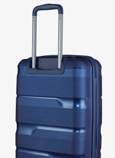 Мала валіза ручна поклажа V&V Travel Metallo – 38 л, 2,4 кг Синя