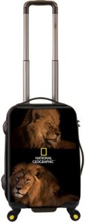 Малый дорожный чемодан 4-х колесный 42 л. NATIONAL GEOGRAPHIC BIG CATS черный