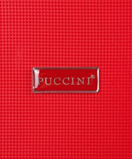 Малый дорожный пластиковый чемодан 4-х колесный PUCCINI, красный Малый дорожный пластиковый чемодан 4-х колесный PUCCINI, красный