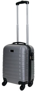 Малый пластиковый чемодан 23 л Vip Collection Nevada 16 Silver