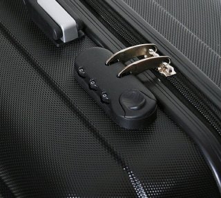 Малый пластиковый чемодан 23 л Vip Collection Panama 16 Black