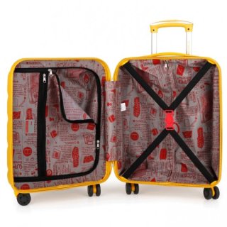 Малый пластиковый чемодан 33 л Gabol Trail (S) Mustard