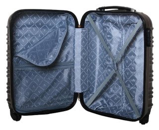 Малый пластиковый чемодан 36 л Vip Collection Nevada 20 Coffee