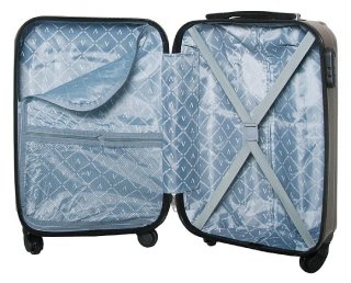 Малый пластиковый чемодан 36 л Vip Collection Nevada 20 Silver
