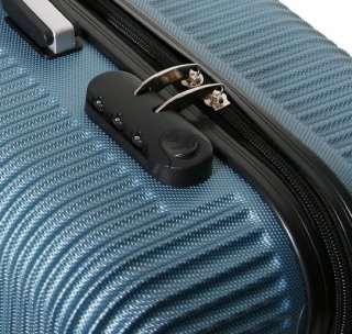 Малый пластиковый чемодан 36 л Vip Collection Sierra Madre 20 Blue