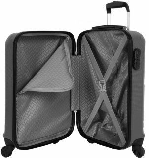 Малый пластиковый чемодан 38 л Travelite YAMBA Anthracite