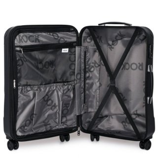 Малый пластиковый чемодан 39/46 л Rock Lunar (S) Black