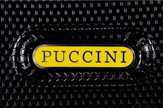 Малый пластиковый чемодан 4-х колесных 33 л PUCCINI, черный