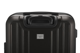 Малый пластиковый чемодан с отделением для ноутбука HAUPTSTADTKOFFER, 45 л. графитовый матовый