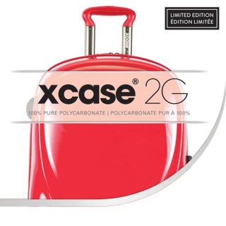 Малый поликарбонатный чемодан 34 л Heys xcase 2G, фиолетовый