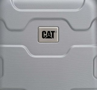 Мала ударостійка валіза 41 л CAT Roll Cage срібляста